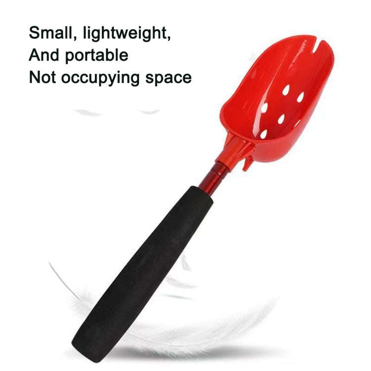 Fishing Bait Throwing Spoon Nesting Device Retractable Casting Scoop, Style: Stainless Steel