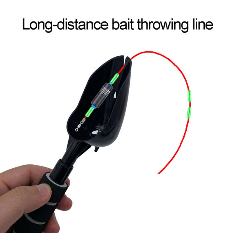 Fishing Bait Throwing Spoon Nesting Device Retractable Casting Scoop, Style: Stainless Steel