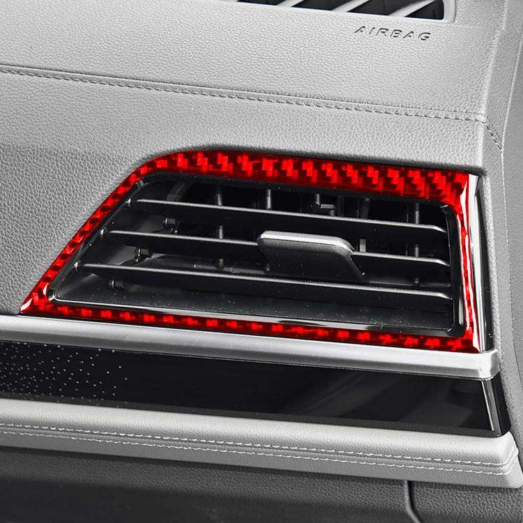For Volkswagen Sagitar 2019-2023 2pcs /Set Left-hand Drive Left & Right Air Outlet Stickers(Black)