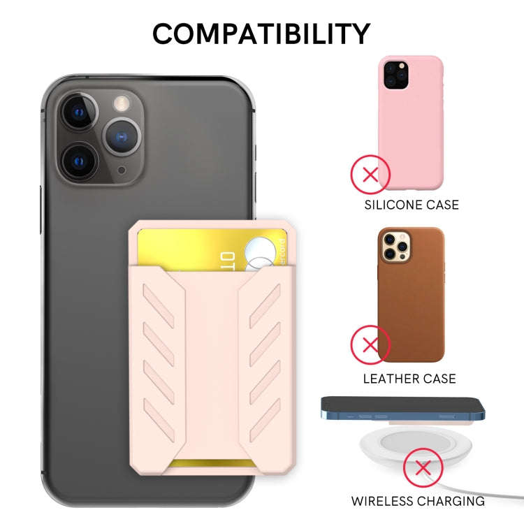 AhaStyle PT133-A-S Mobile Phone Adhesive Silicone Card Case(Blue)