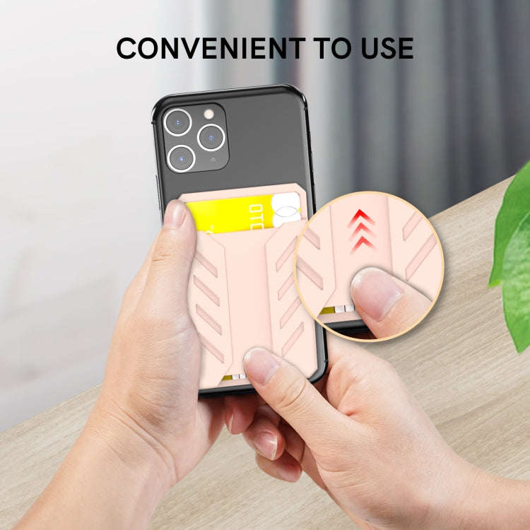 AhaStyle PT133-A-S Mobile Phone Adhesive Silicone Card Case(Gray)