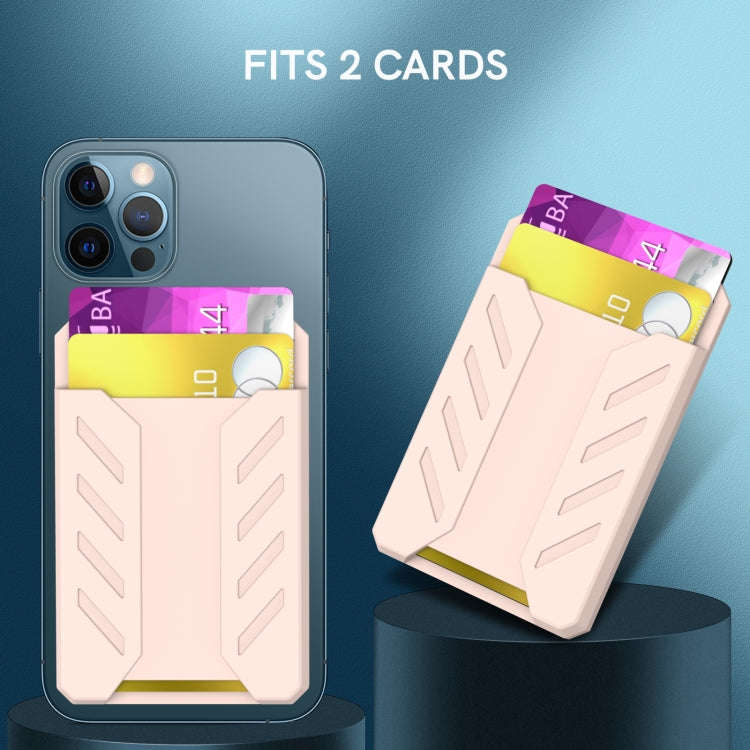 AhaStyle PT133-A-S Mobile Phone Adhesive Silicone Card Case(Blue)