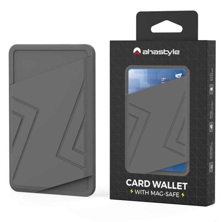 AhaStyle PT133-C-S Silicone Adhesive Card Case(Black)