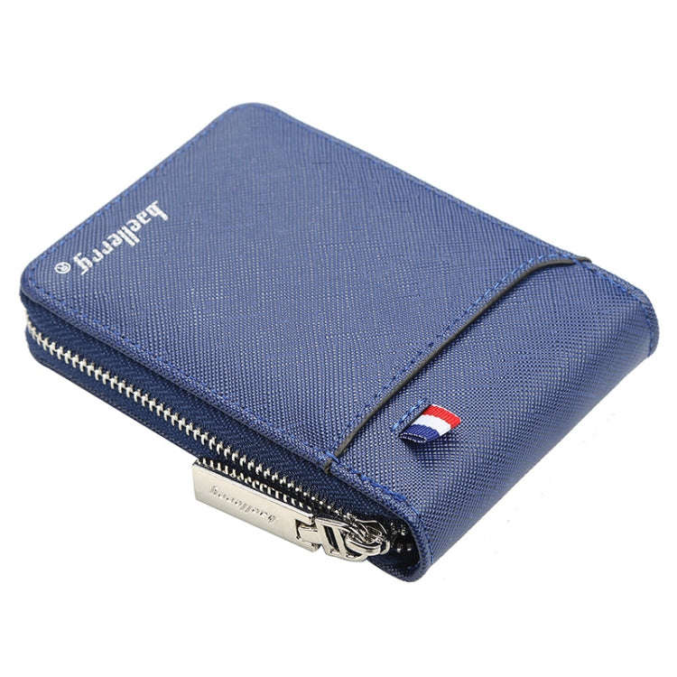 Baellerry Large-capacity Multi-card Slot Organ Card Bag Mini Zip Coin Purse(Blue)