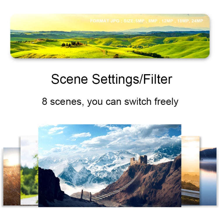 2.4 Inch IPS Screen 40 Million Pixel Digital Camera 16X Digital Zoom Video Macro Portable Camera(...
