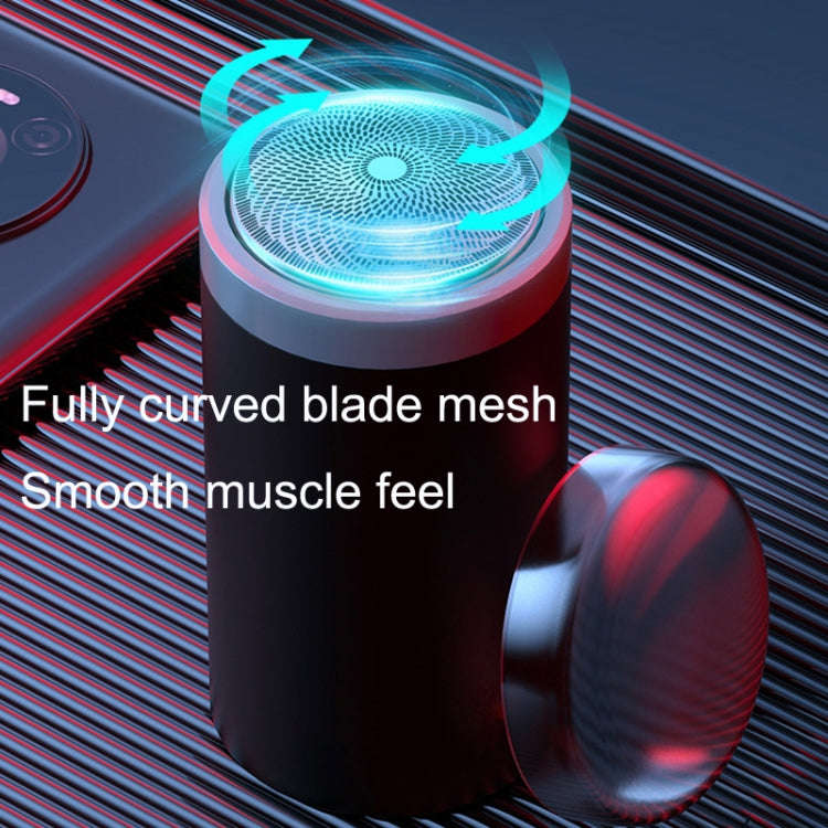 Motorized Men Mini Travel Portable Beard Razor Washable(Green)