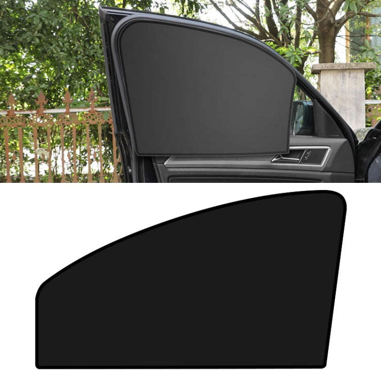 Heat-insulating Opaque Vinyl Coated Magnetic Car Curtains, Style: Full Blackout Co-pilot