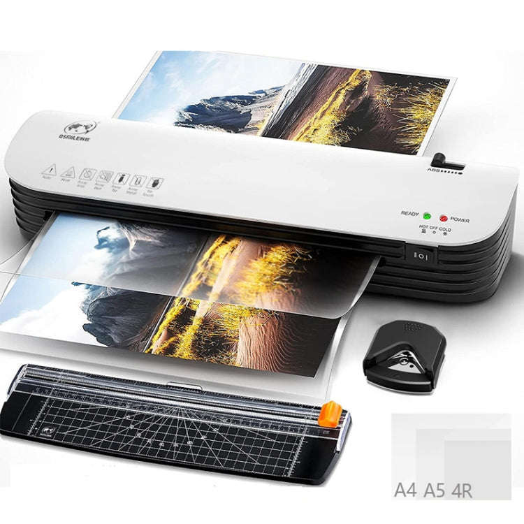 Osmile SL299 A4 Laminator Machine Set With 15 Laminating Pouches Paper Cutter Corner Rounder(AU P...
