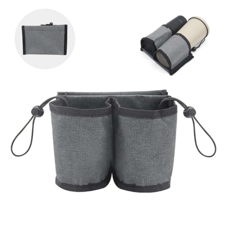 Multifunctional Suitcase Portable Storage Beverage Cup Holder(Grey)