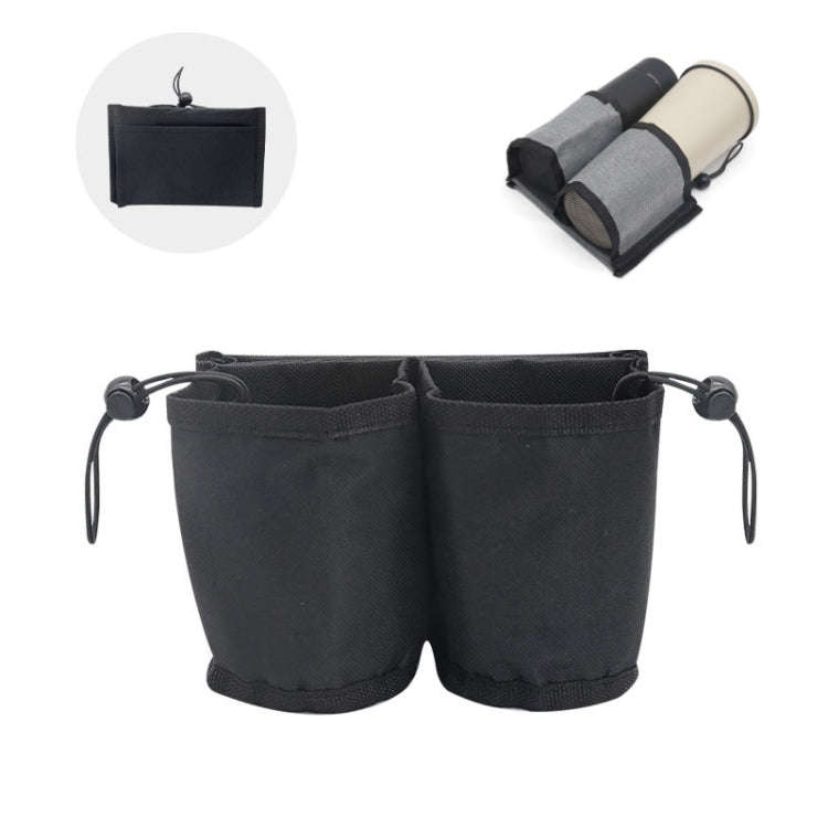 Multifunctional Suitcase Portable Storage Beverage Cup Holder(Black)