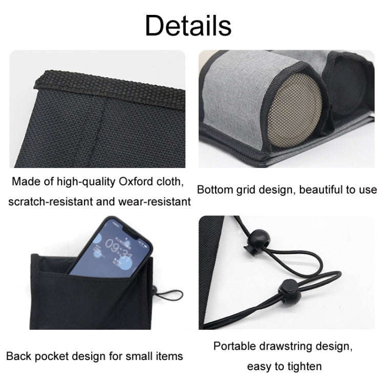 Multifunctional Suitcase Portable Storage Beverage Cup Holder(Grey)
