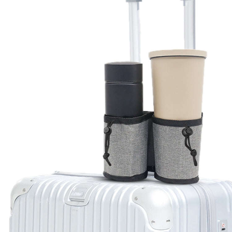 Multifunctional Suitcase Portable Storage Beverage Cup Holder(Red)