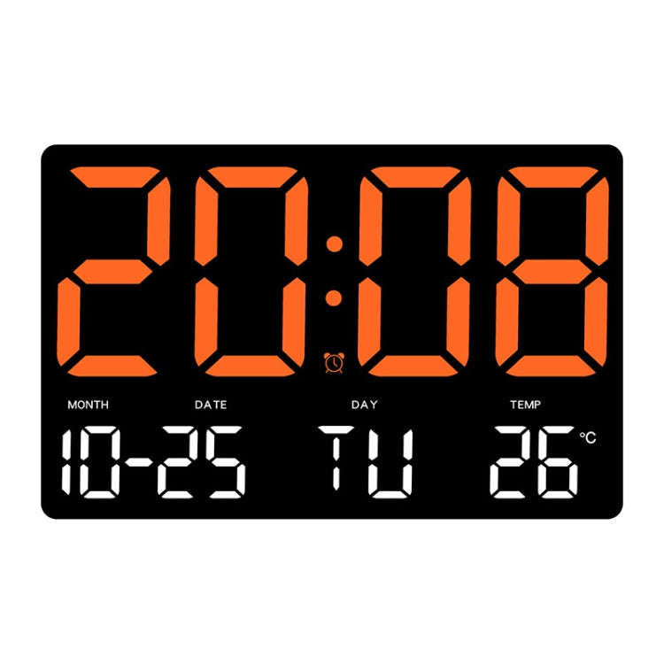 Large Display Led Digital Clock 5 Modes Brightness Adjustable Temperature Mute Electronic Clock(O...