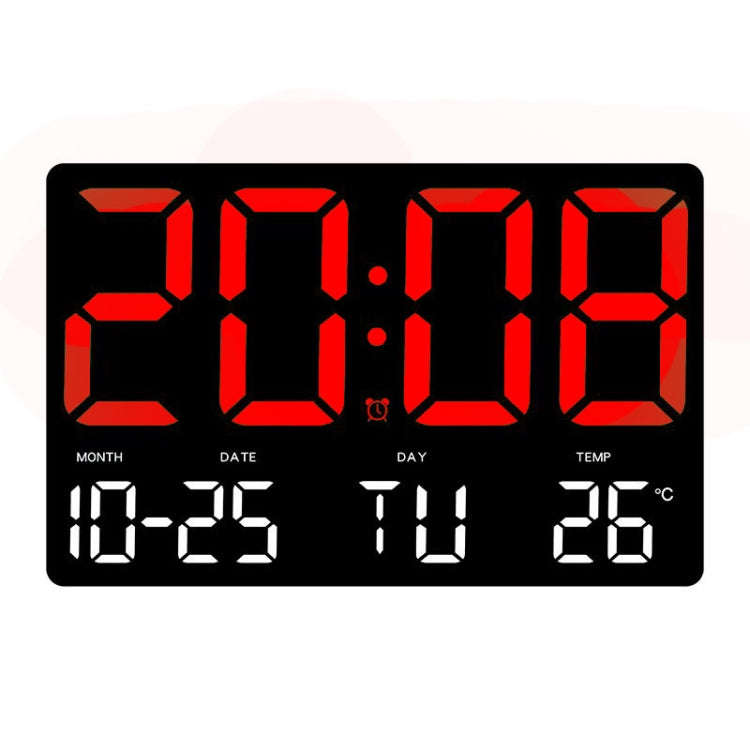 Large Display Led Digital Clock 5 Modes Brightness Adjustable Temperature Mute Electronic Clock(R...