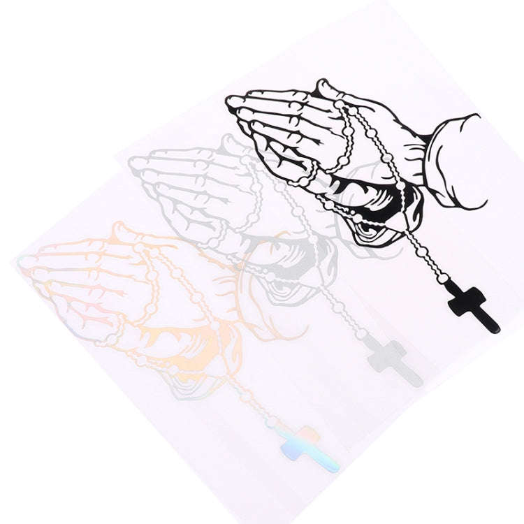 10pcs Car Stickers Car Rear Modification Plate Label(White)