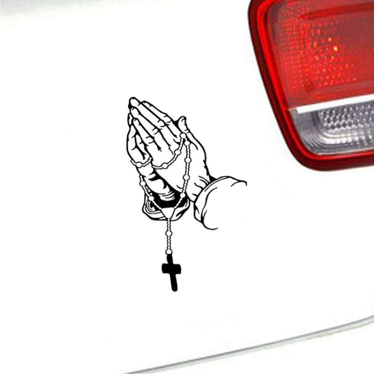 10pcs Car Stickers Car Rear Modification Plate Label(White)