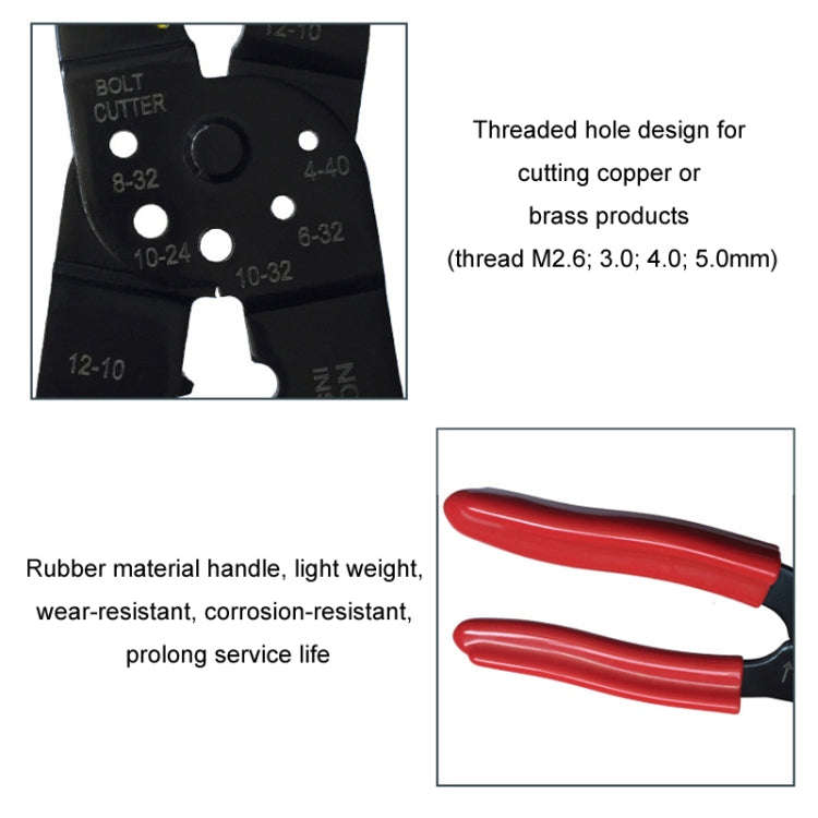 Multifunctional Cable Stripping Manual Crimping Pliers(HS-313)