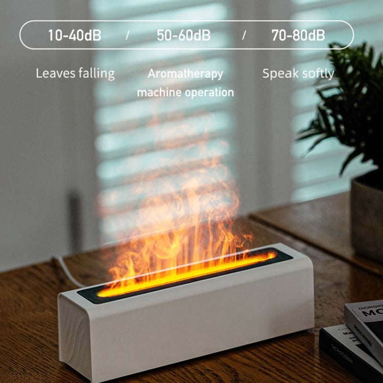 DQ711  Flame Aromatherapy Diffuser Quiet USB Air Humidifier(Black)