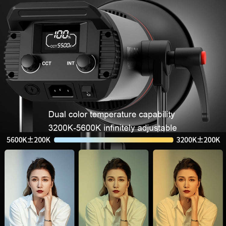 TRIOPO M200Bi Dual Color Temperature Live Broadcast Light Lamp Indoor Photography Lamp(US Plug)