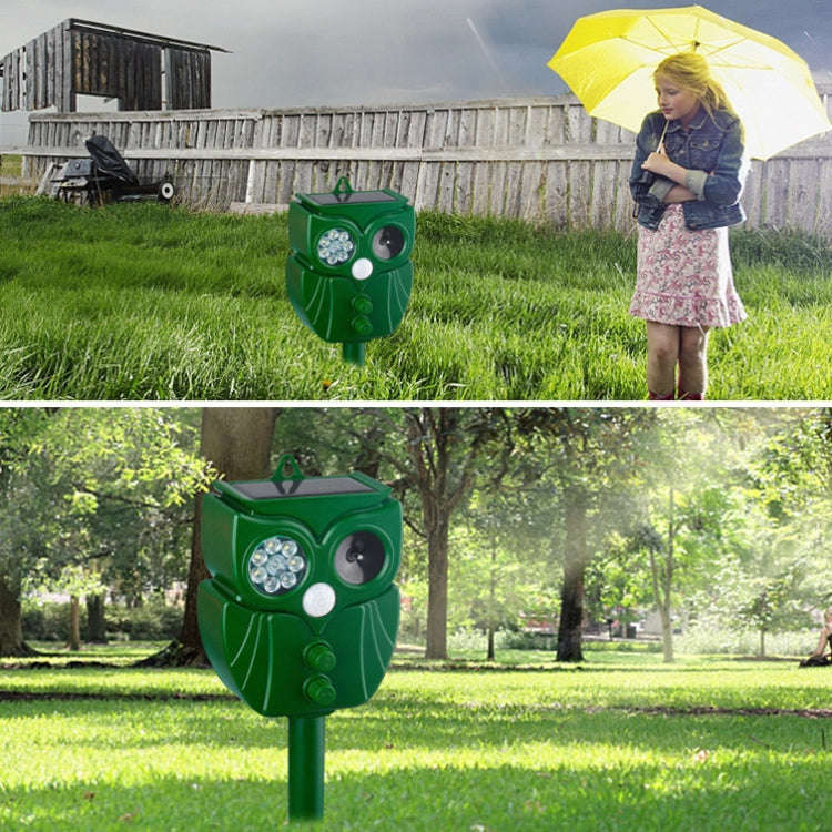 14LEDs Solar Ultrasonic Rat Repeller Outdoor Multifunctional Infrared Sensor Repeller