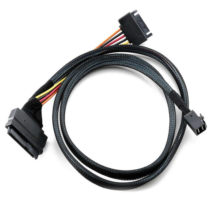 Mini SAS 36P HD8643 To MINI SAS 8639+ 15P Power Hard Drive Data Cable 0.5m