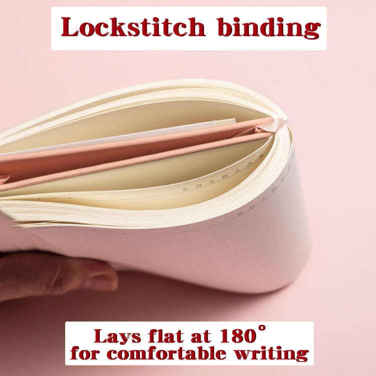 A5 PU Leather Notebook Business Notepad 96 Sheets Inner Pages(Light Purple)