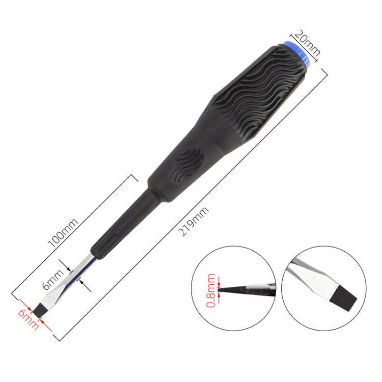 HSD HS-5610 Straight Non-Slip Handle With Magnetic Screwdriver