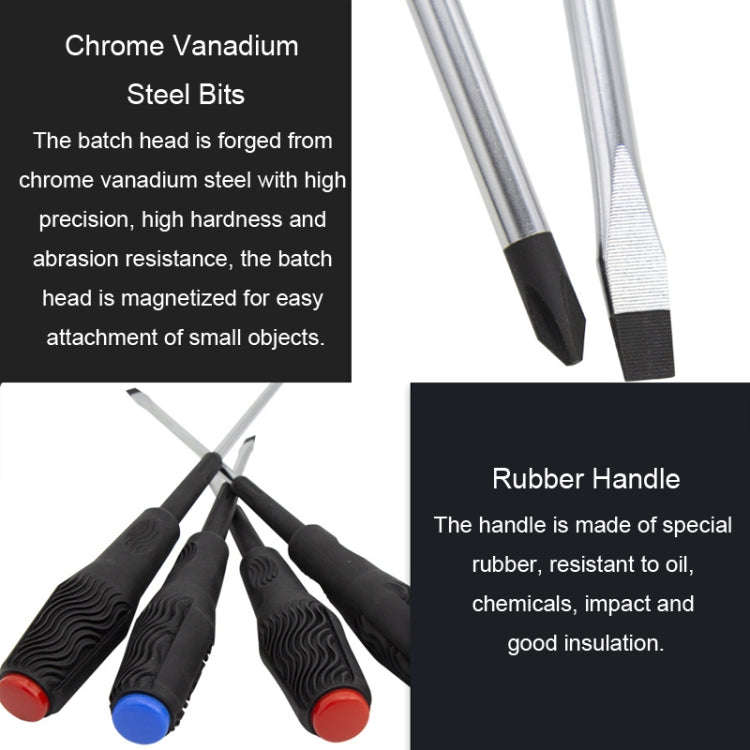 HSD HS-5615 Straight Non-Slip Handle With Magnetic Screwdriver