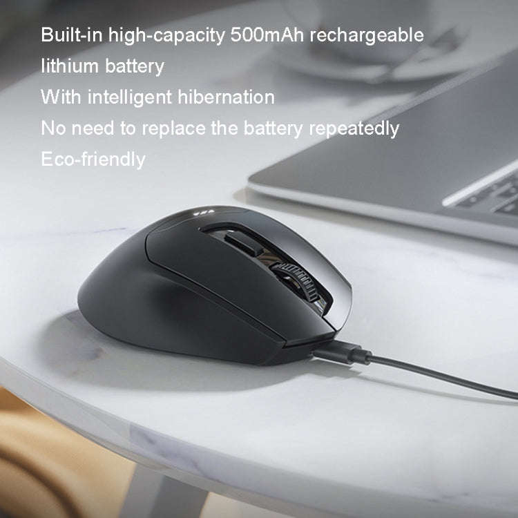 Inphic DR01 Bluetooth 3 Mode Wireless Mouse Charging Quiet Office Game Laptop Computer Home Use(B...