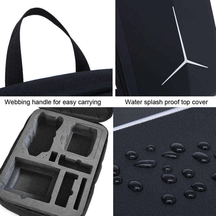 For DJI AIR 3 Storage Bag Backpack Compatible with RC-N2 or RC 2 Remote Control(Black)