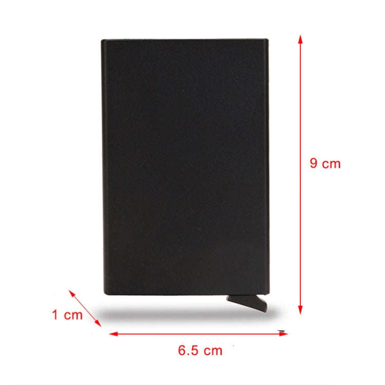 RFID Short Metal Card Case Credit Card Holder Wallet(Blue)