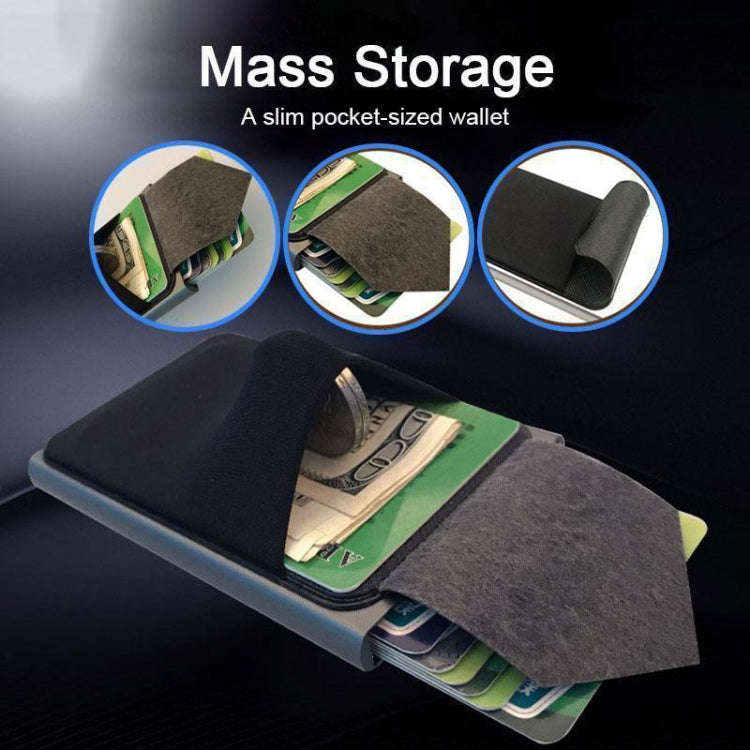 RFID Short Metal Card Case Credit Card Holder Wallet(Green)