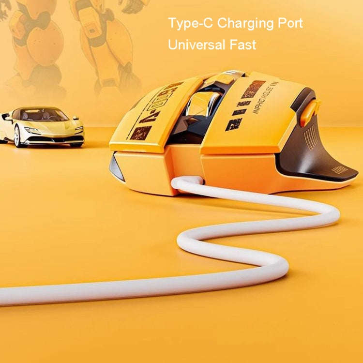 Inphic A9 Bluetooth 3 Mode Mouse Silent Charging Mechanical Feel Wireless Mouse