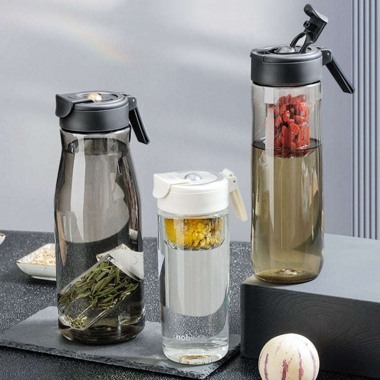 Nobvan Magic Ball Magnetic Bomb Tea Warehouse Tritan Large Capacity Sports Cup, Style: 550ml (Gray)