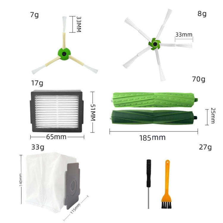22pcs/set For iRobot I7/J7/E5/E6/I3 Robot Vacuum Replacement Accessories
