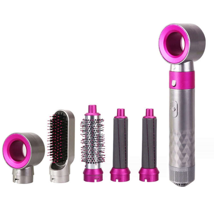 5 In 1 Hot Air Comb Automatic Curling Iron Curling & Straightening Hair Styling Comb Hair Dryer, ...