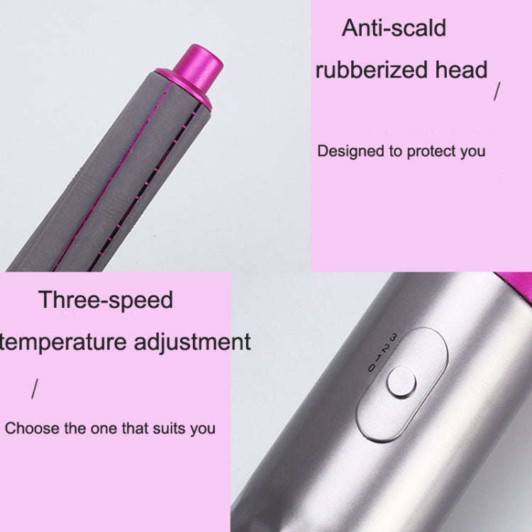 5 In 1 Hot Air Comb Automatic Curling Iron Curling & Straightening Hair Styling Comb Hair Dryer, ...