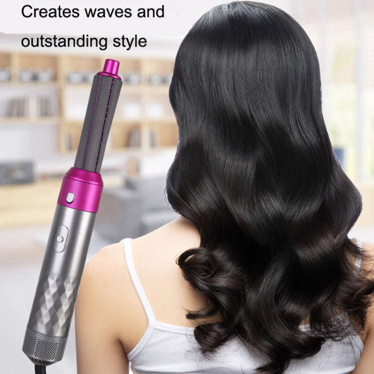 5 In 1 Hot Air Comb Automatic Curling Iron Curling & Straightening Hair Styling Comb Hair Dryer, ...