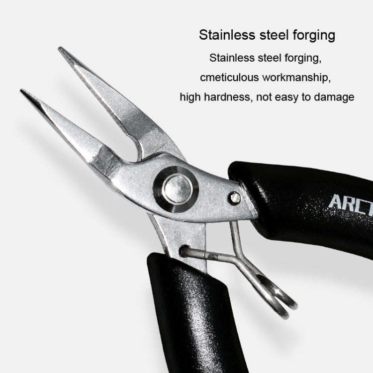 ARCTIC TIGER AT-180 Toothless Elbow Needle Nose Mini Palm Stainless Steel Cutting Plier Jewelry M...