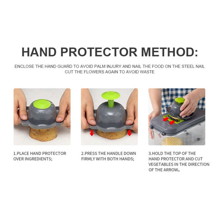 22 in 1 Multifunctional Food Chopper Grater Onion Dicer Veggie Cutter with 13 Stainless Steel Bla...