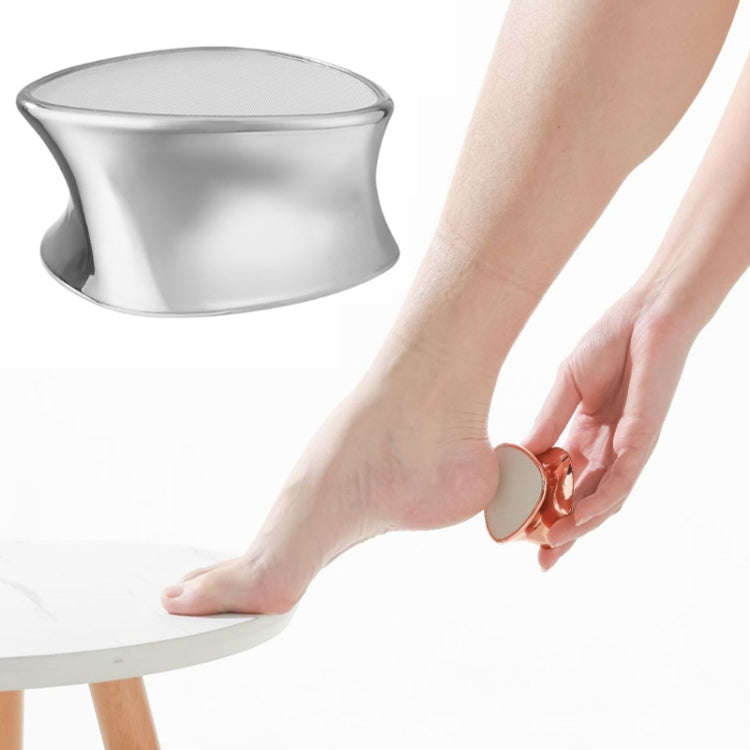 2 In 1 Hair Removal Foot Grinder Foot Peeling Pedicure Tool Epilator(Silver)