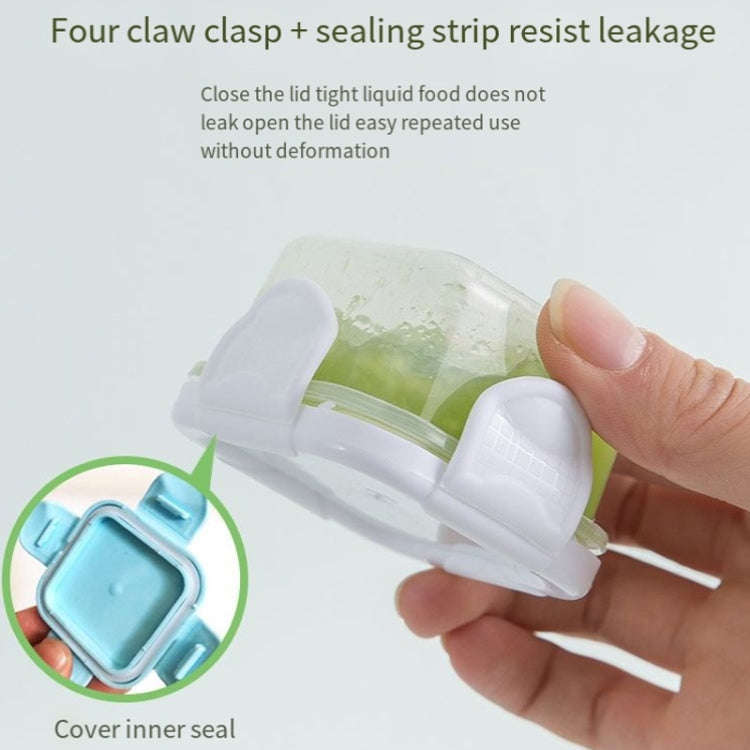 60ml Mini Fresh-Keeping Box Food Grade Thickened Sealed Baby Food Supplement Box(Taro Purple)