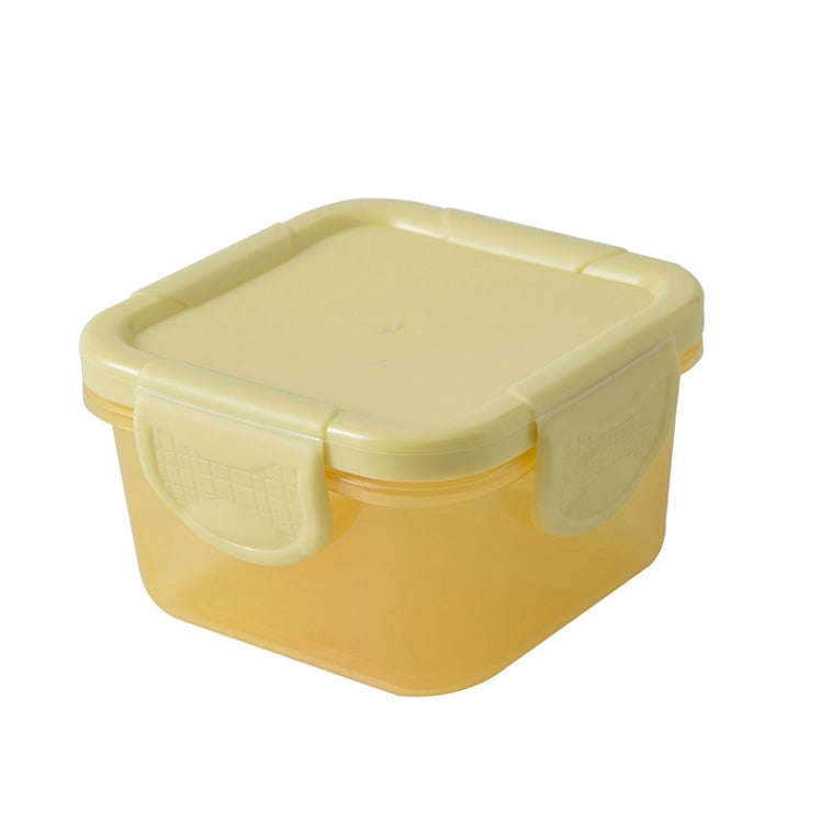 150ml Mini Fresh-Keeping Box Food Grade Thickened Sealed Baby Food Supplement Box(Yellow)