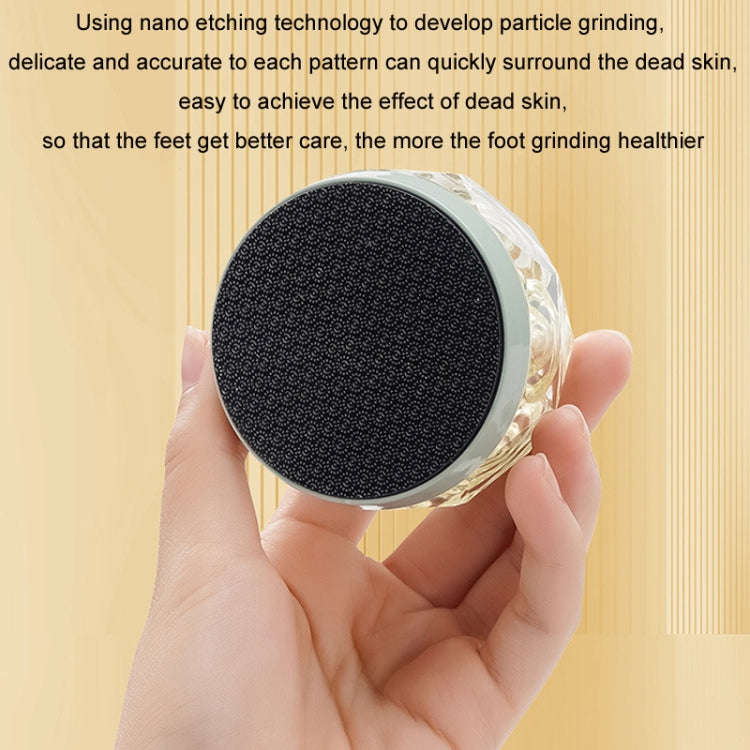 2 in 1 Double-sided Foot Grinder Crystal Glass Manual Epilator(Yellow)