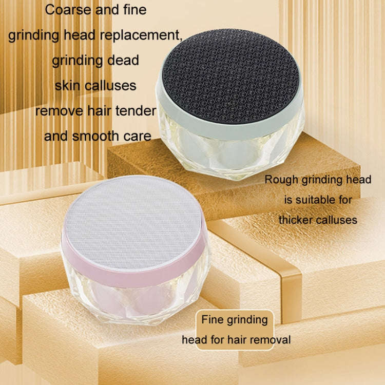 2 in 1 Double-sided Foot Grinder Crystal Glass Manual Epilator(Pink)
