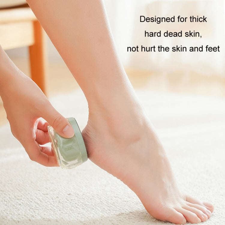 2 in 1 Double-sided Foot Grinder Crystal Glass Manual Epilator(Pink)