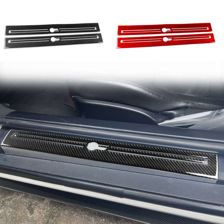 For Jaguar F-TYPE 2013+ Left And Right Drive Universal Door Sill Decorative Sticker(Black)