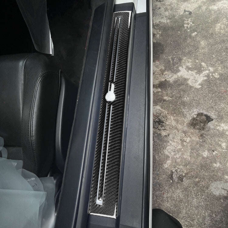 For Jaguar F-TYPE 2013+ Left And Right Drive Universal Door Sill Decorative Sticker(Black)