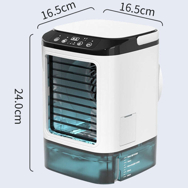 Desktop Mini Cold Air Fan Home Humidifier Dual Spray Air Conditioning Fan Without Plug