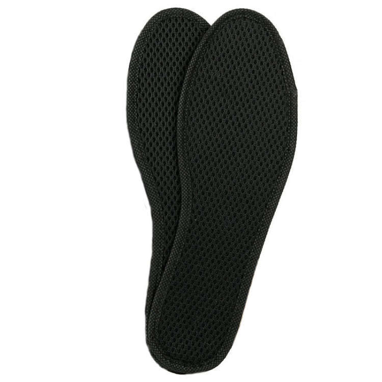 1pairs Bamboo Charcoal Deodorant Comfortable Soft Breathable Insole, Size: 44(Black)